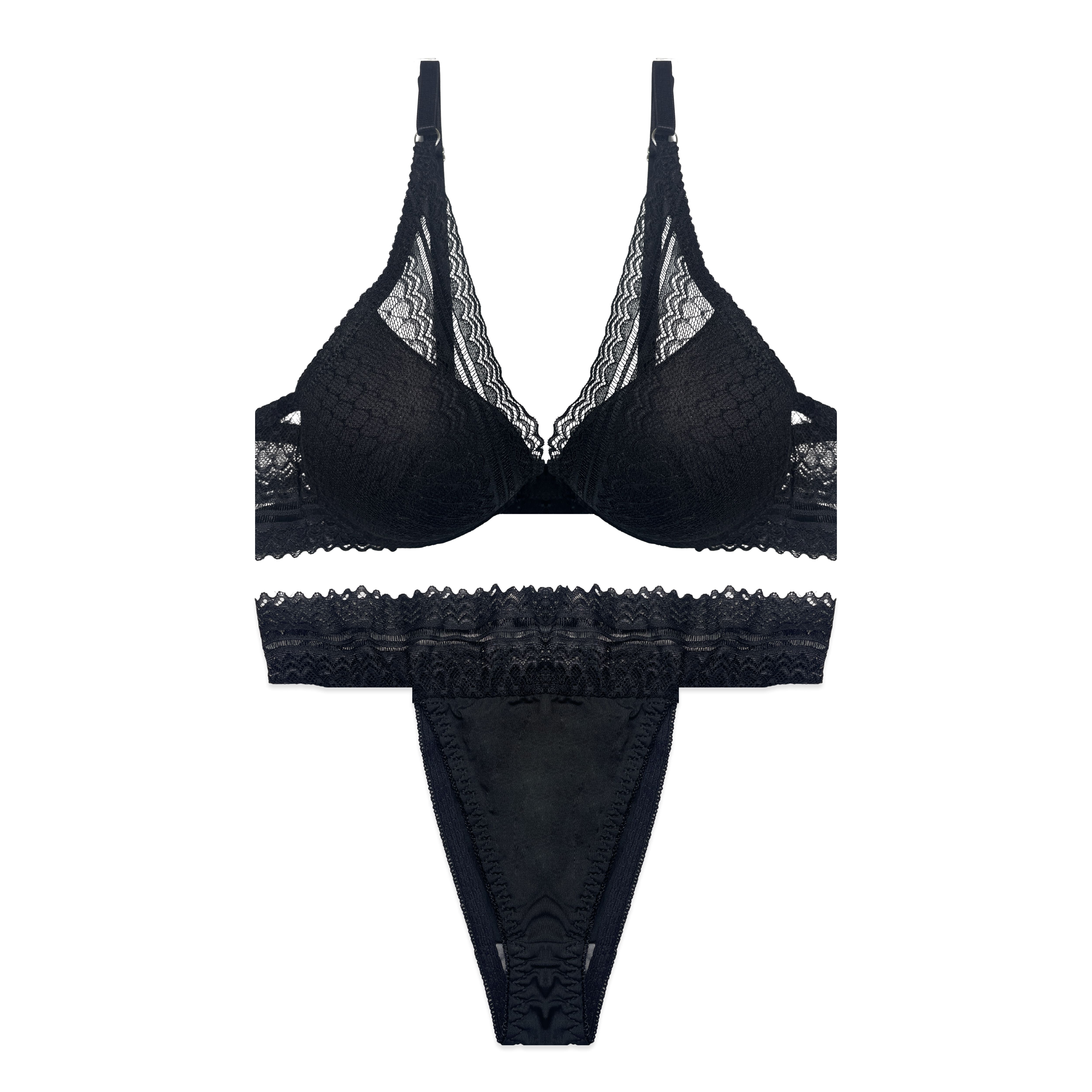 Azure Non Padded Bra and Panty Set