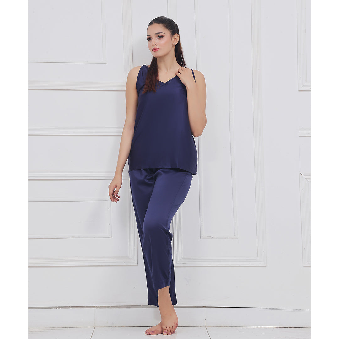 Silk Sleeveless Pj Suit - Dream Silk