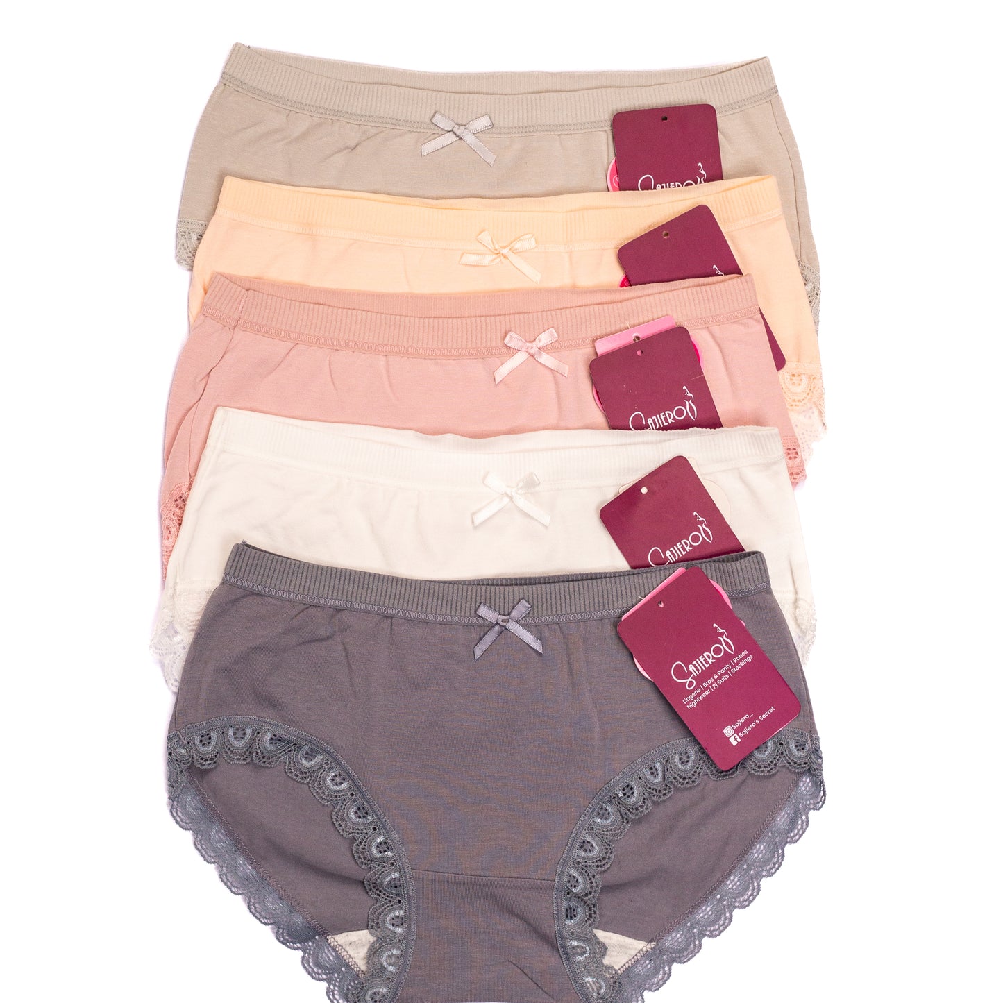QWT Plain Brief Cotton Panty