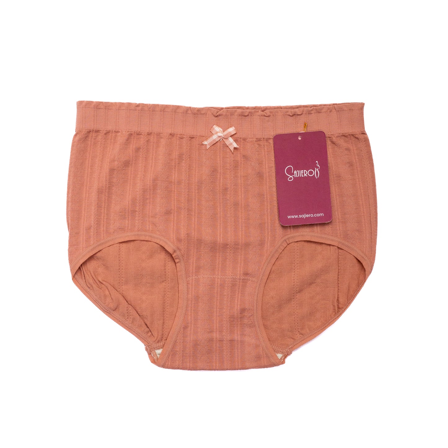 Plaid Pattern Brief Cotton Panty