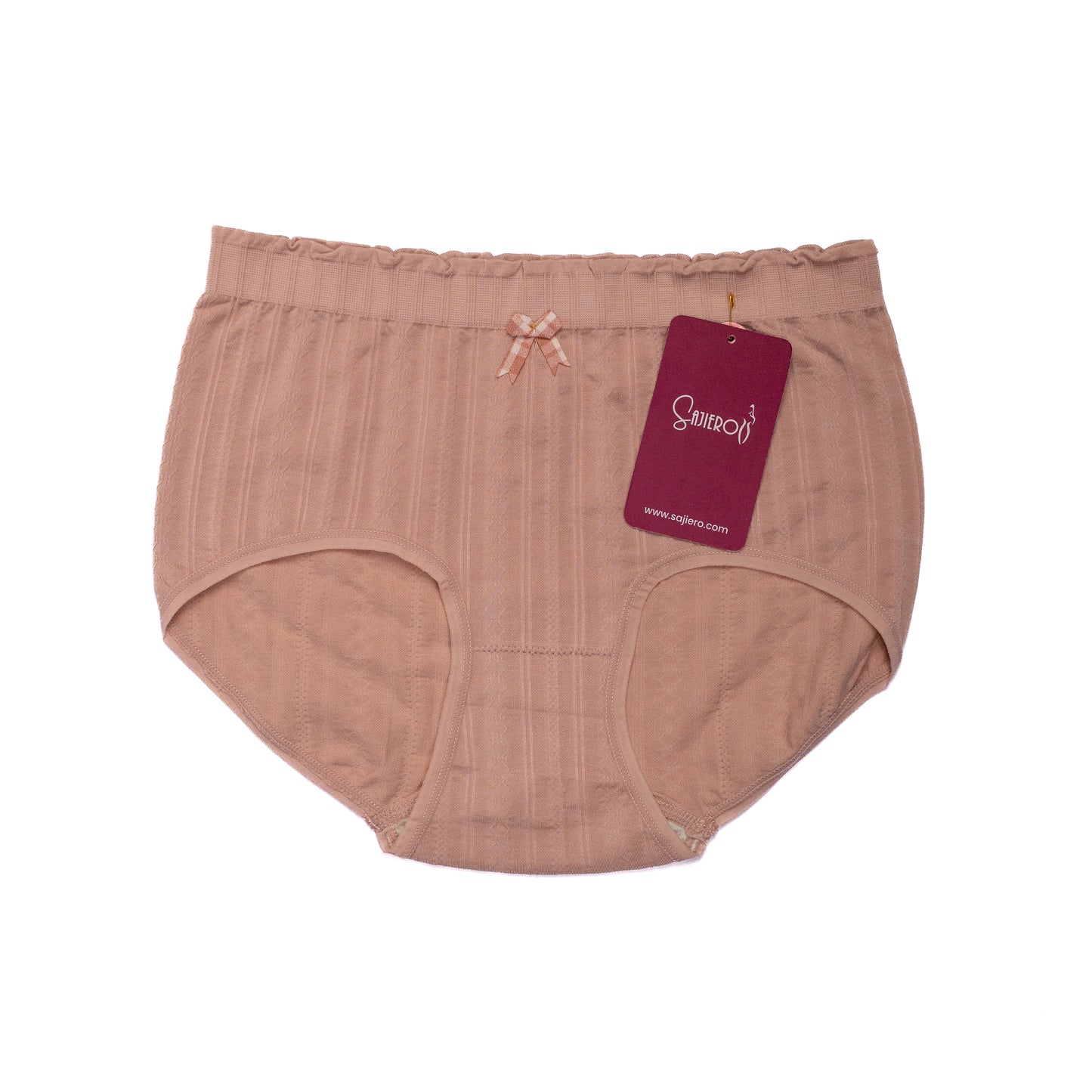 Plaid Pattern Brief Cotton Panty