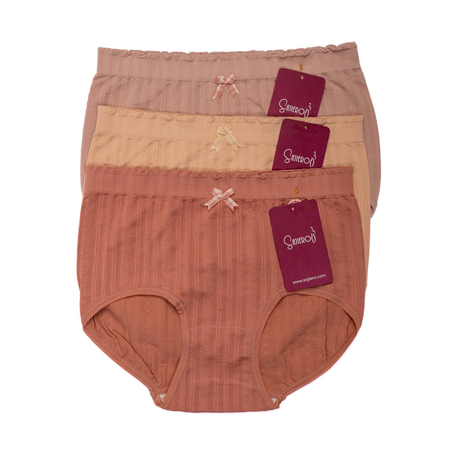 Plaid Pattern Brief Cotton Panty