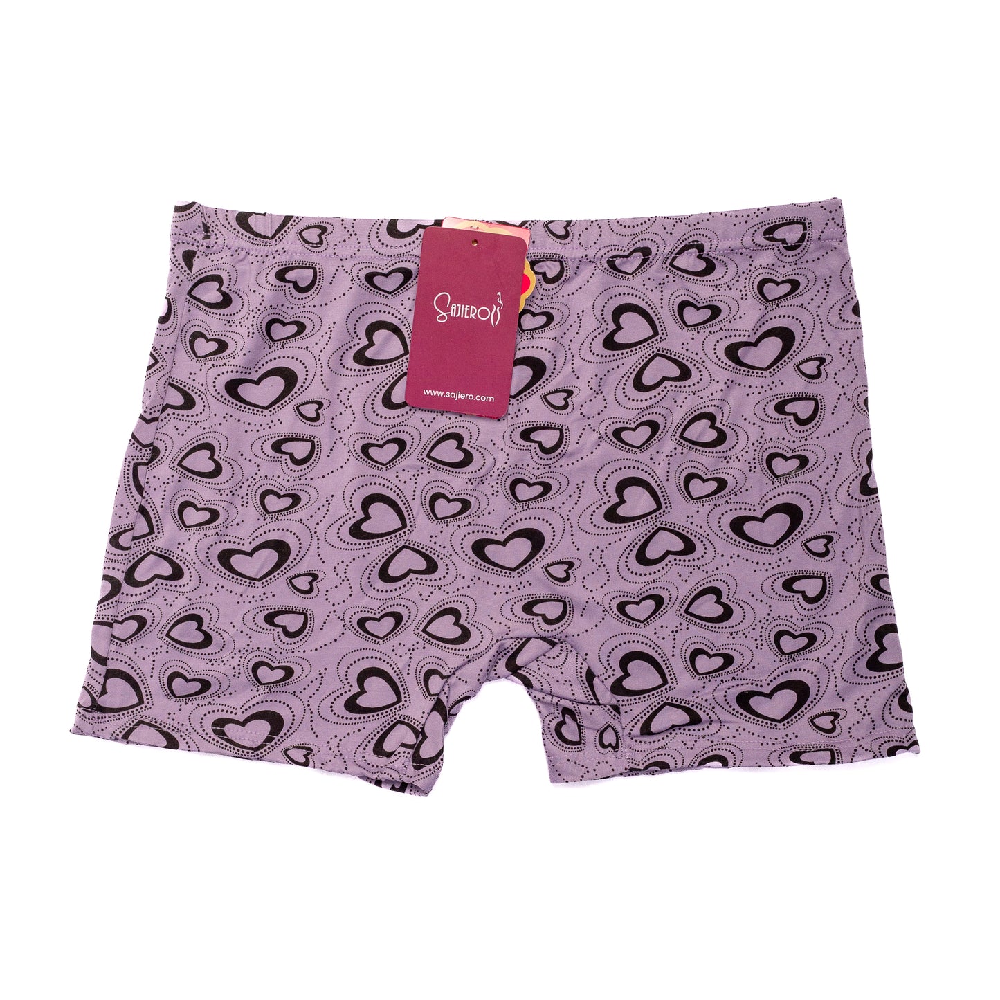Heart Printed Cotton Boxer Panty