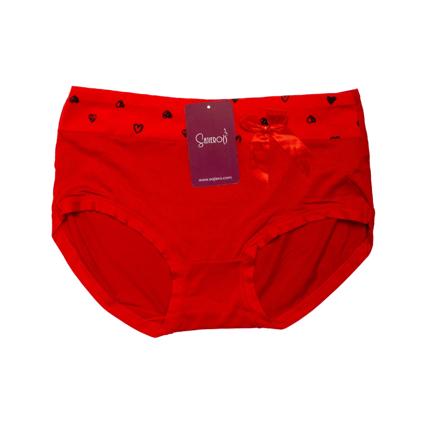 Heart Printed Brief Cotton Panty