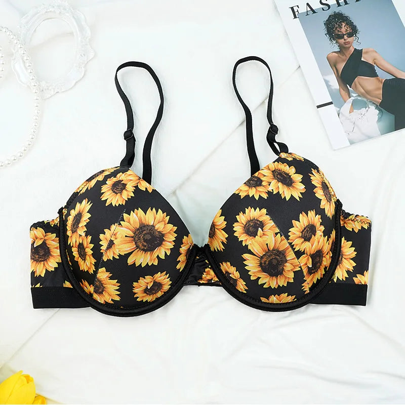Sajiero Bex Printed Padded Bra and Panty Set sexy printed bra set for women and ladies price in pakistan online