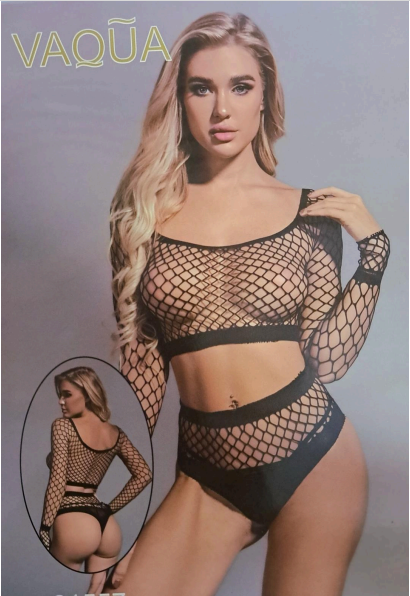 Halter Catsuit Transparent Stocking