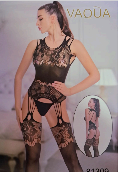 Halter High Neck Full Body Stocking