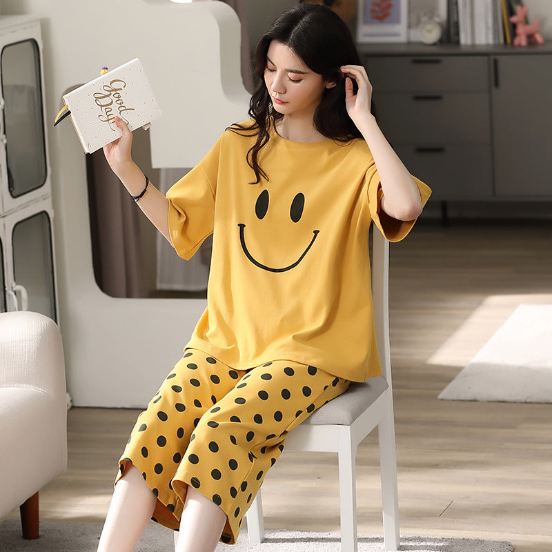 Smiley New Polka PJ Suit