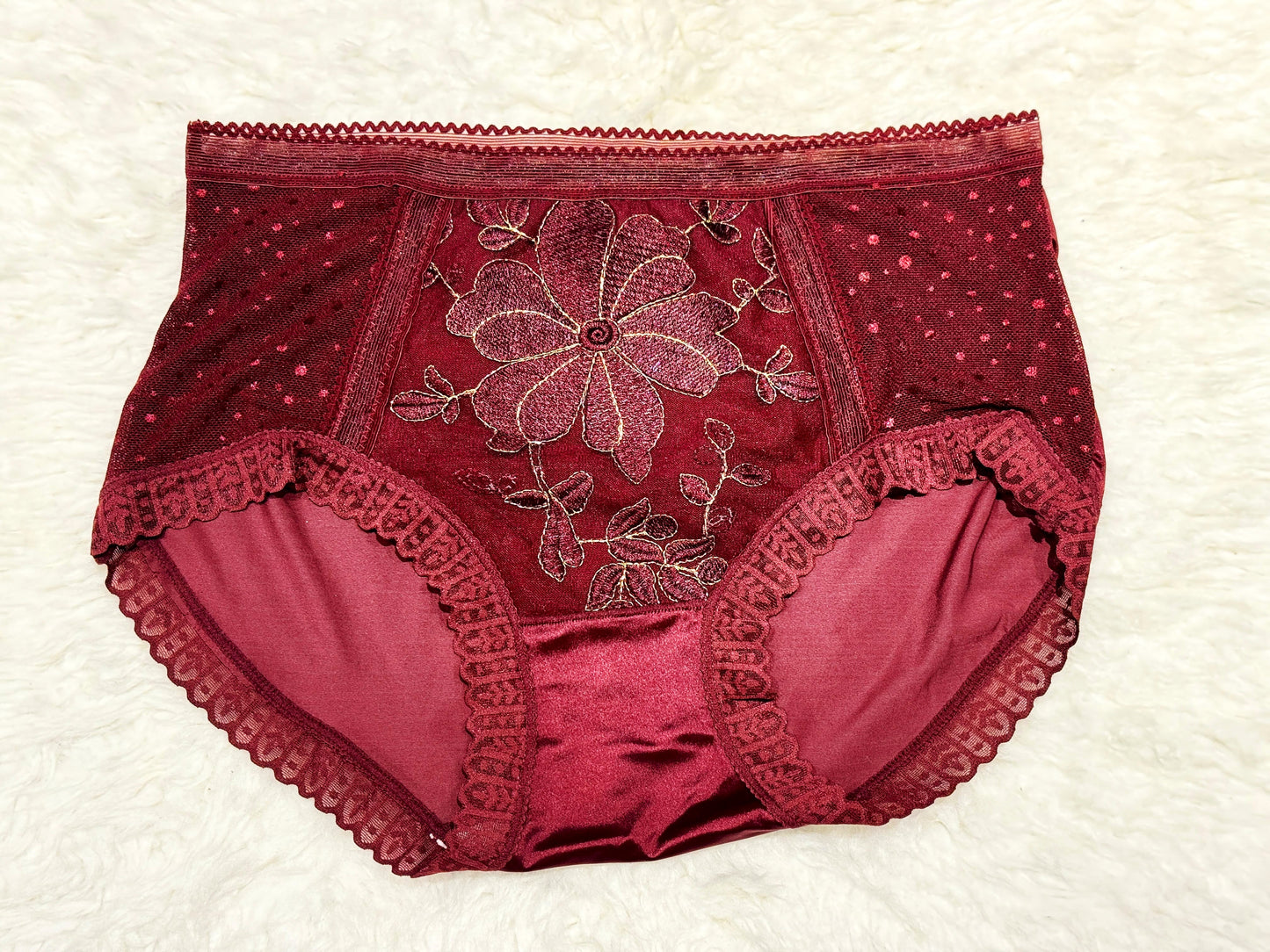 Sun flower Silk Net Panty