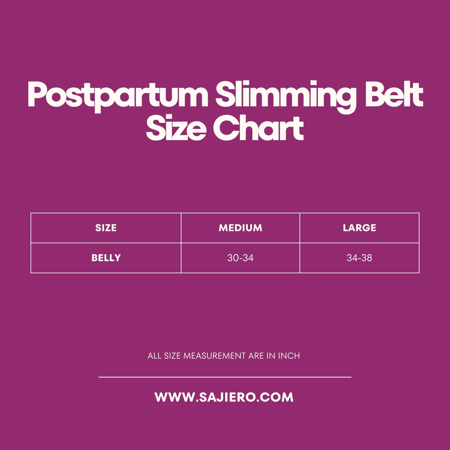 Sajiero Tummy Wrap Postpartum Slimming Belt