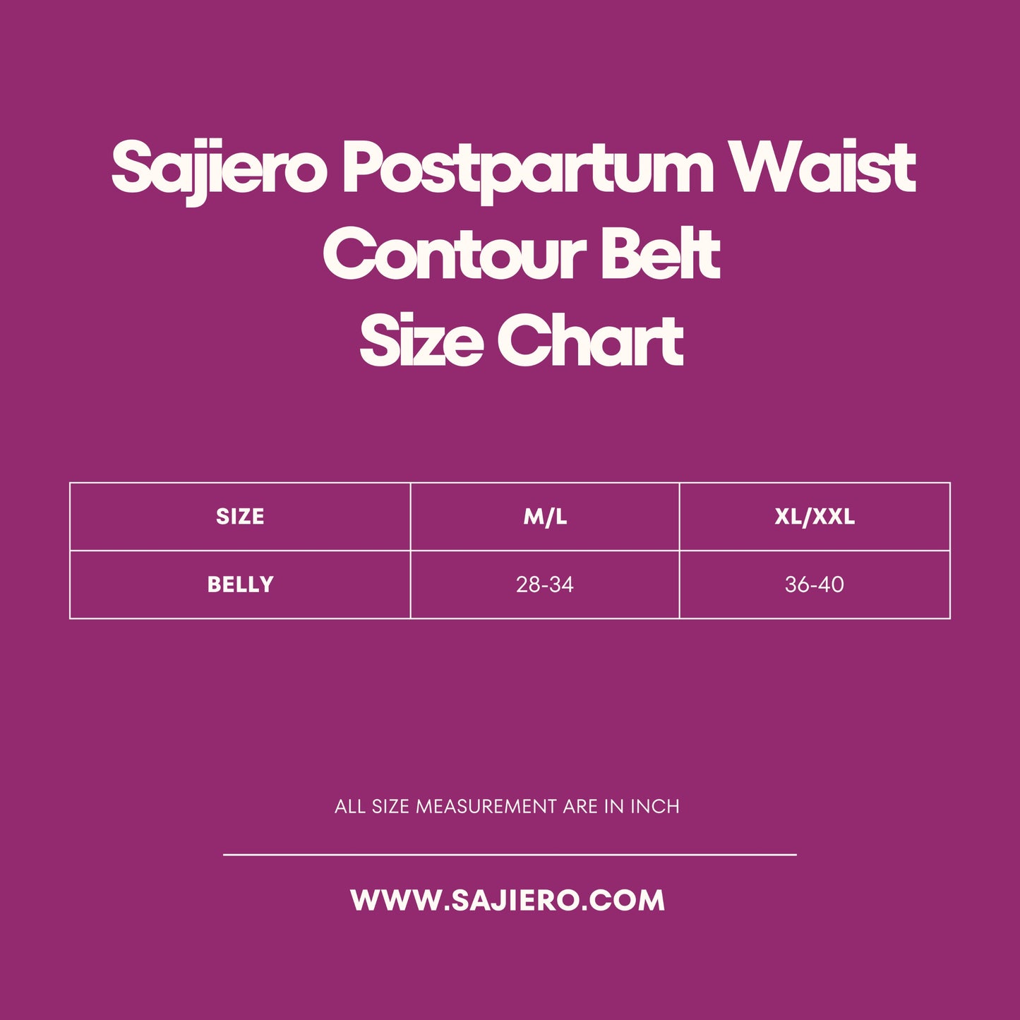 Sajiero Postpartum Waist Contour Belt