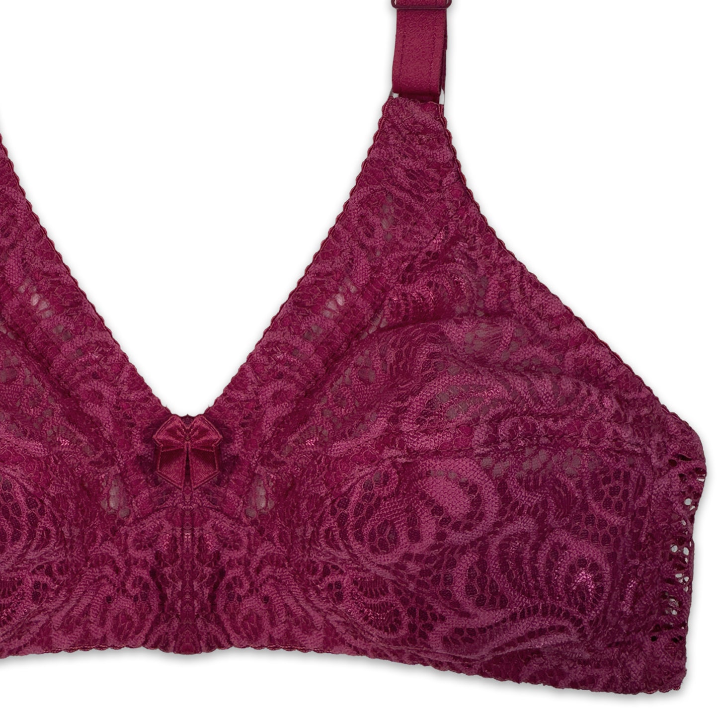Pack of 4 - Sajiero Lace Net Bras