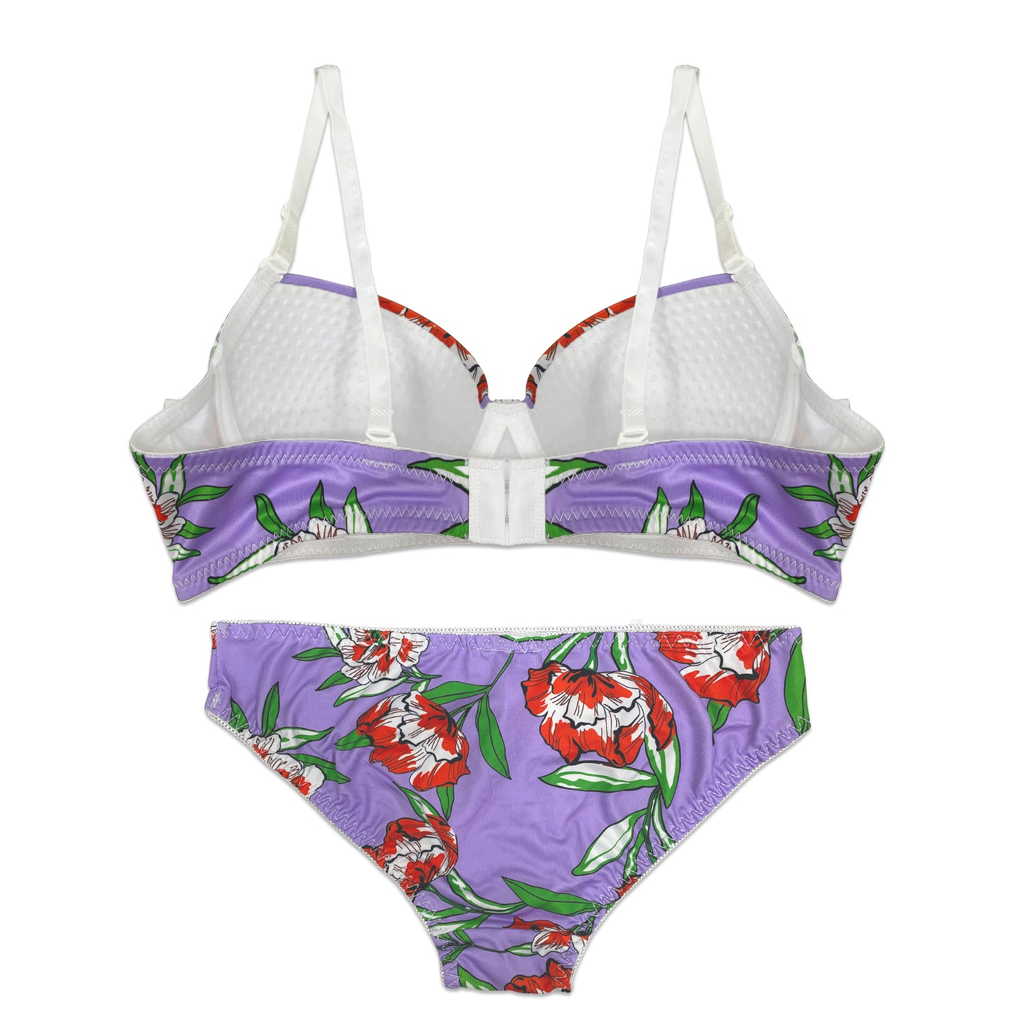 Padded Bra Set - Cheeky Lavender