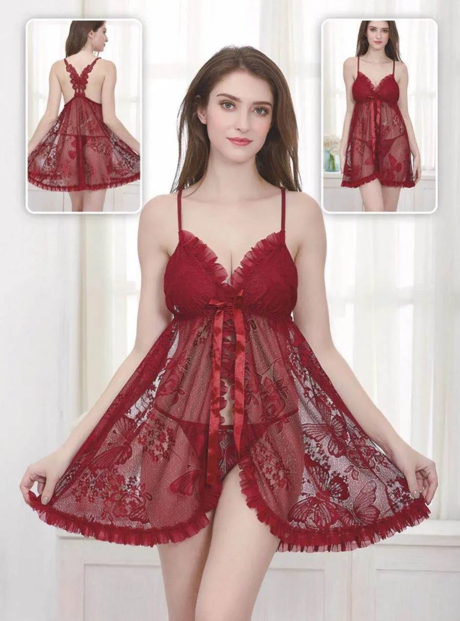 Pisces Transparent Short Sleepwear