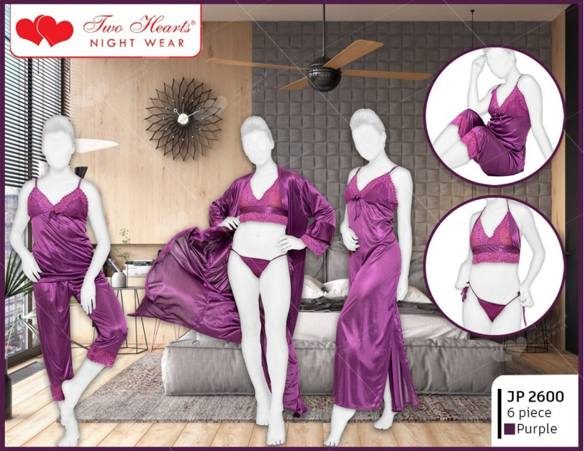 6 piece night dress cheap