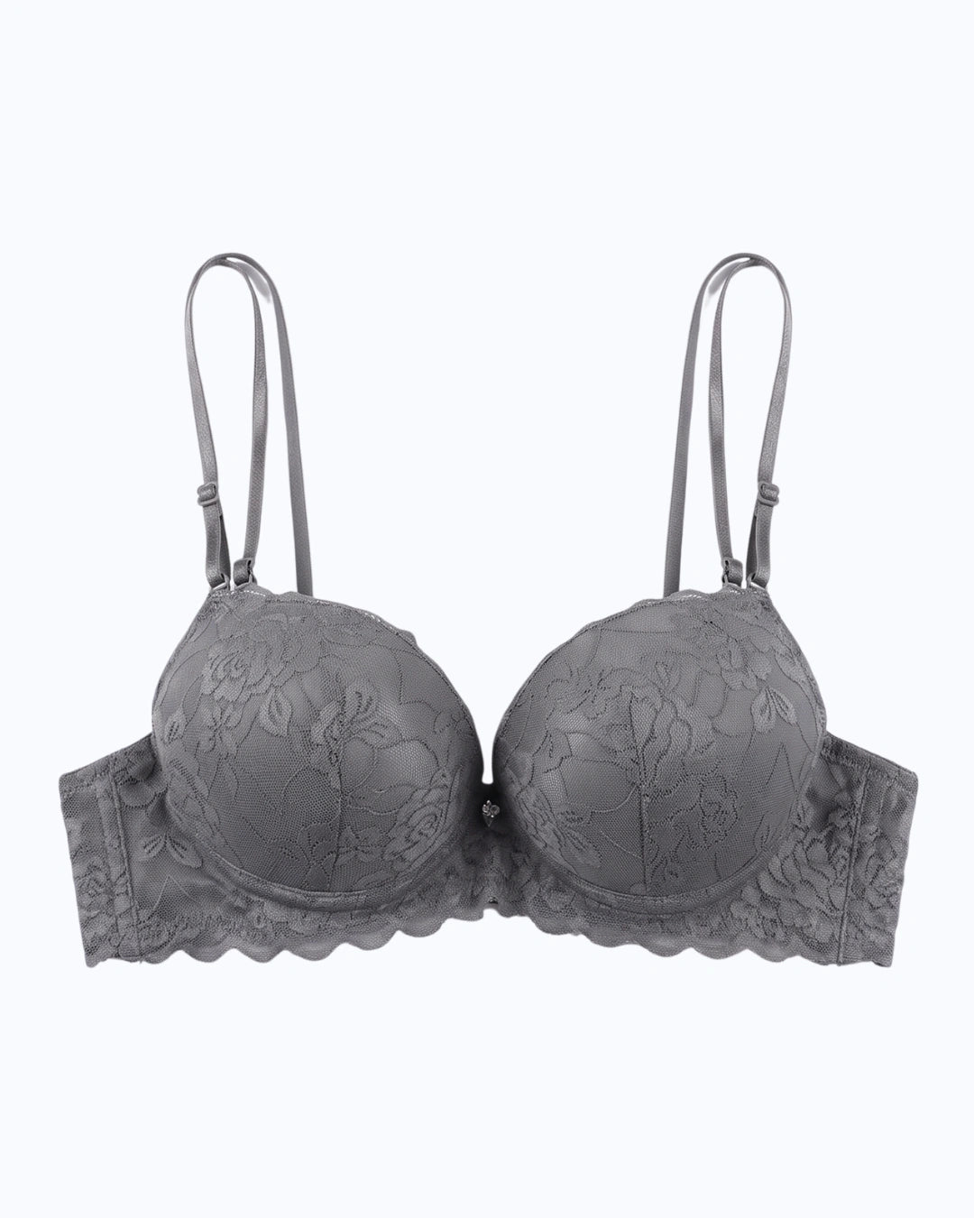 Padded Push-up Bra - Rose - Grey