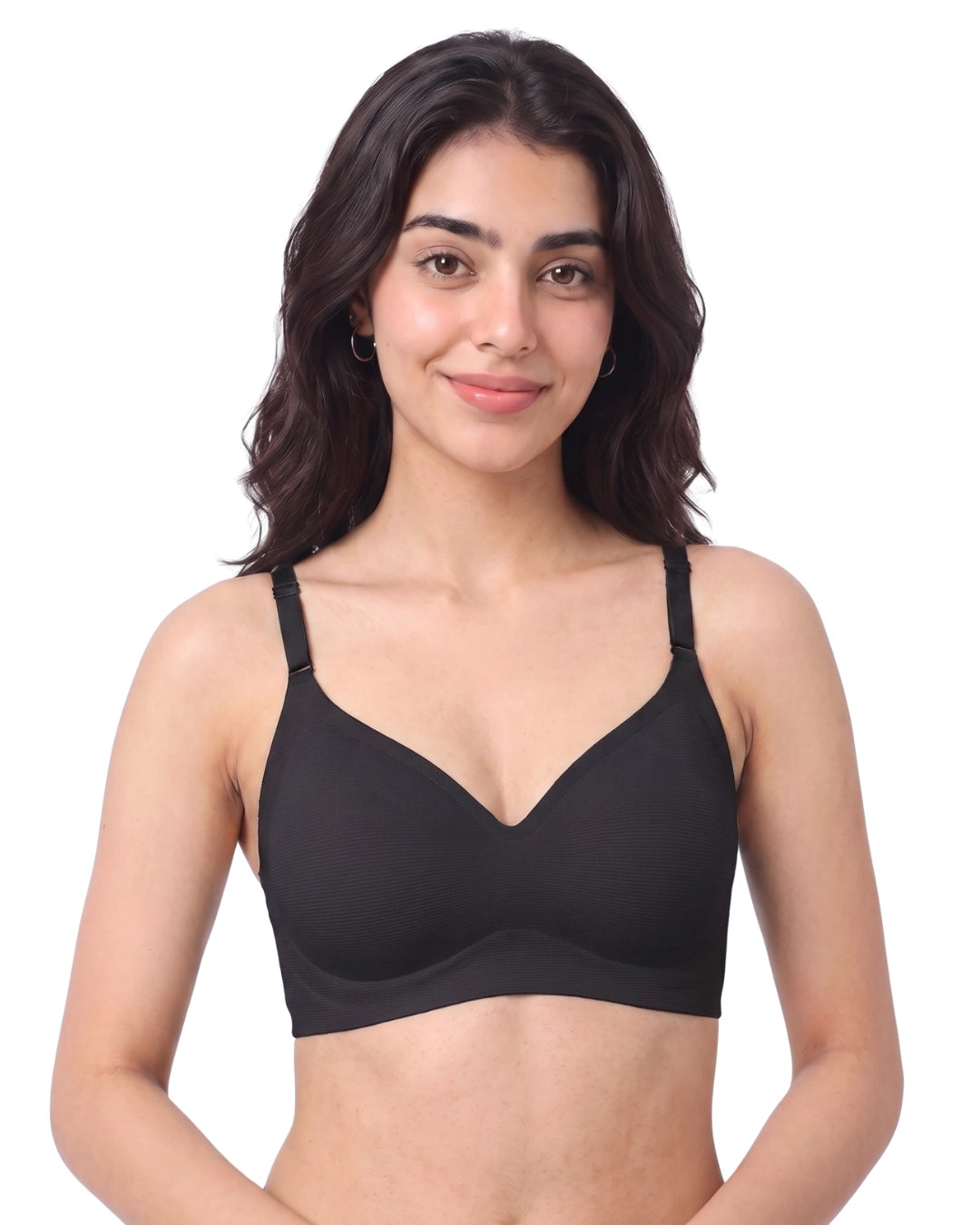 Seamless Padded Bra - Zavia - Black
