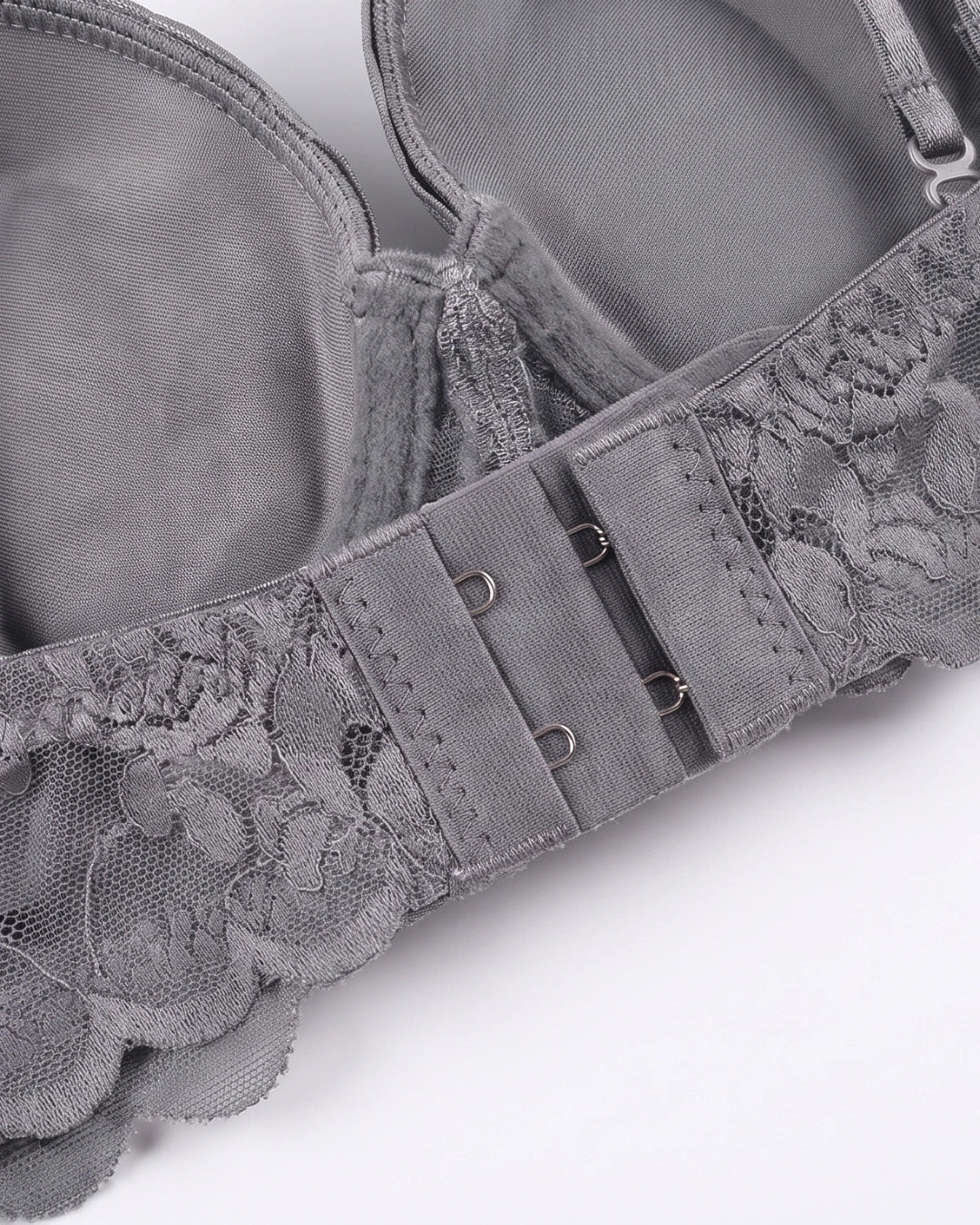 Padded Push-up Bra - Rose - Grey