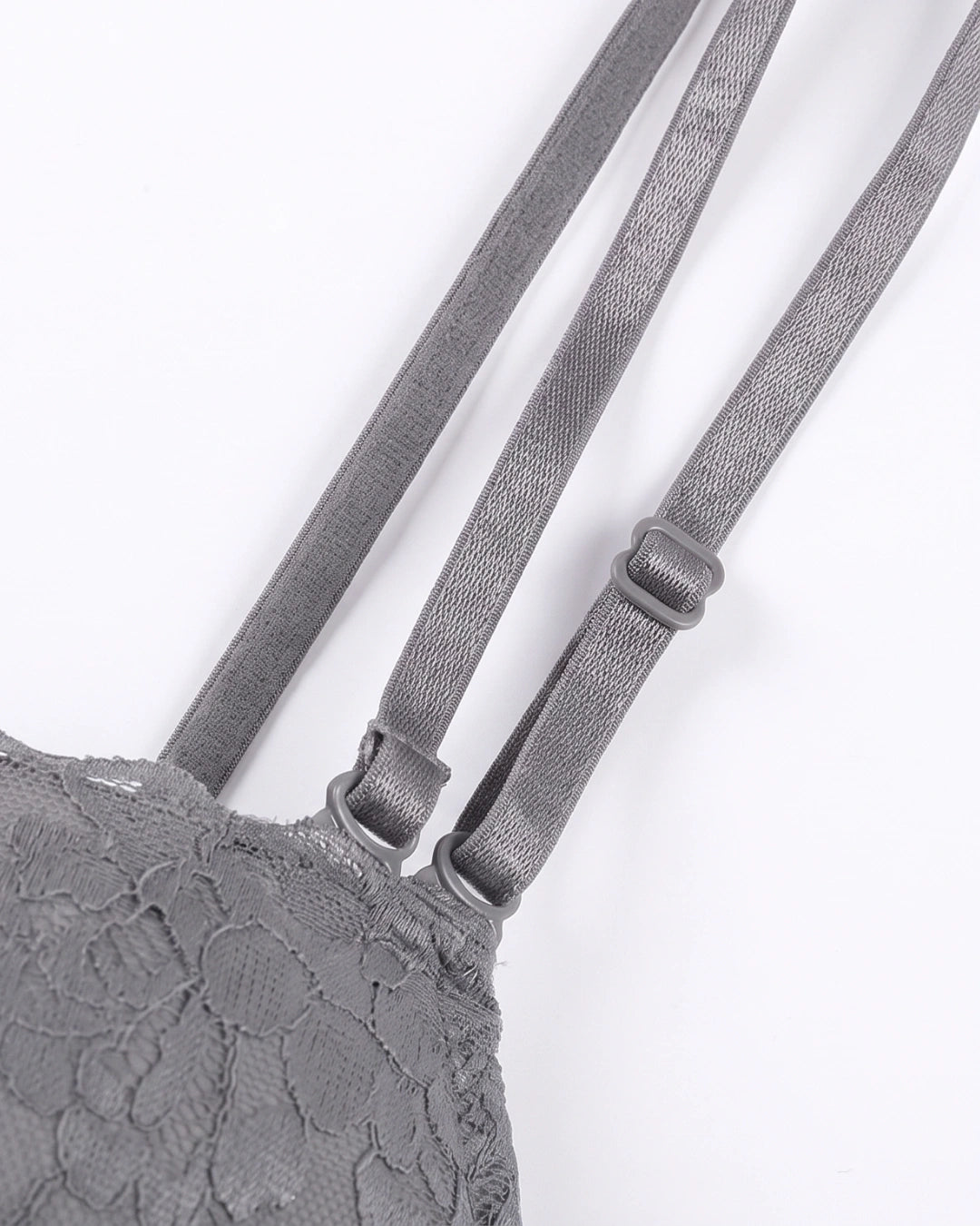 Padded Push-up Bra - Rose - Grey