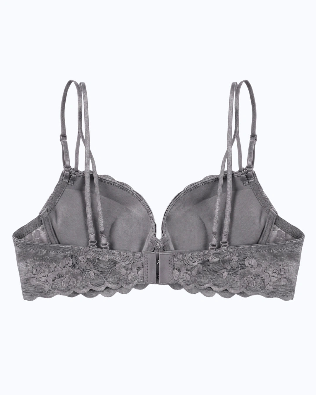 Padded Push-up Bra - Rose - Grey