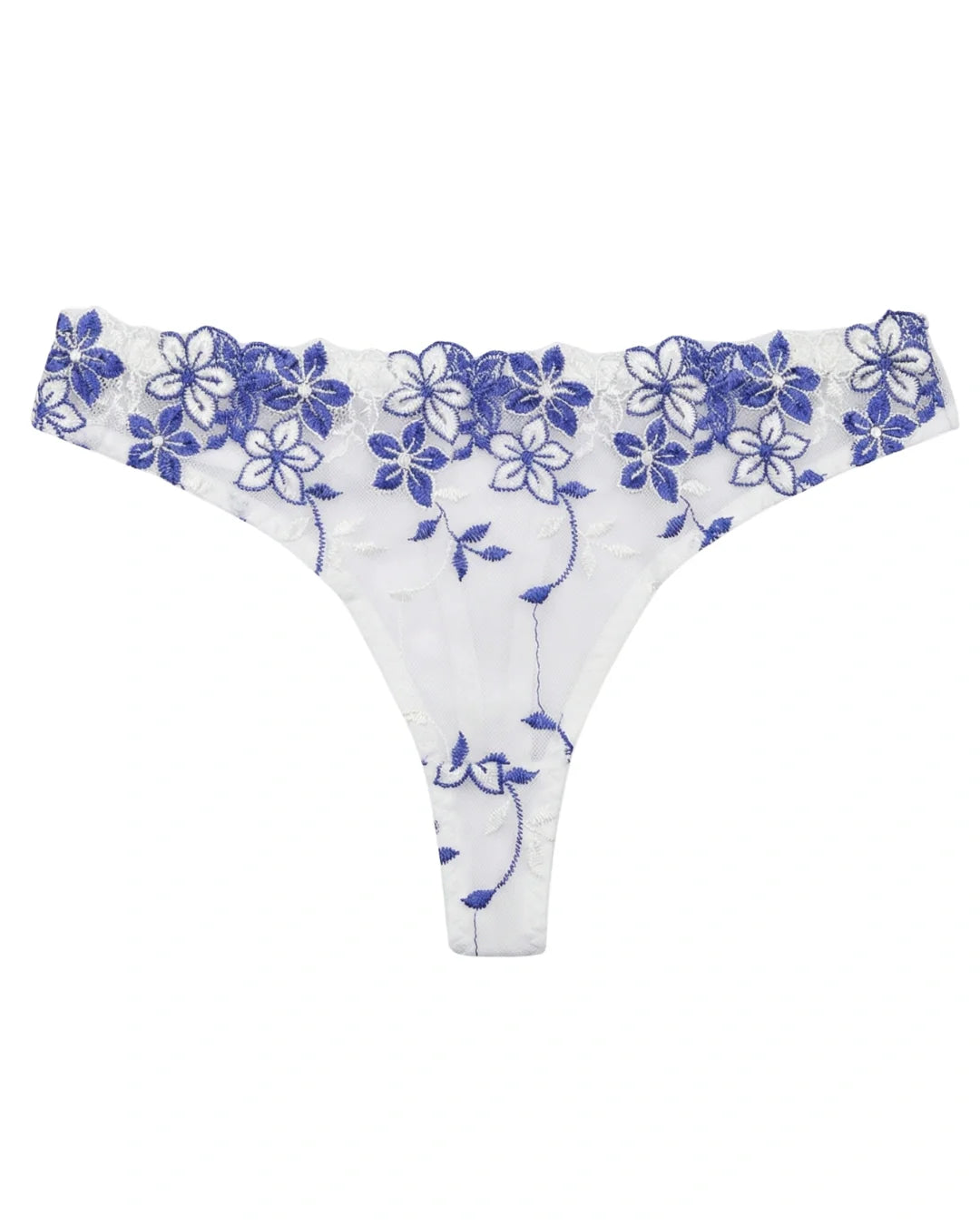 Non Padded Bra Set - Grace Petal - White