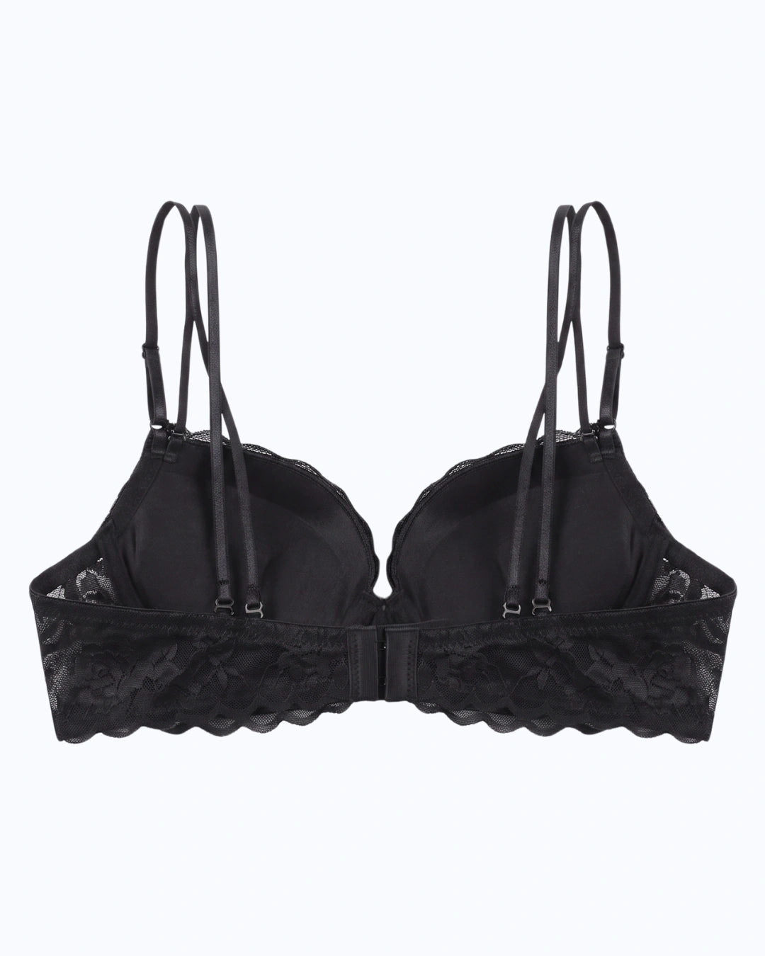 Padded Push-up Bra - Rose - Black