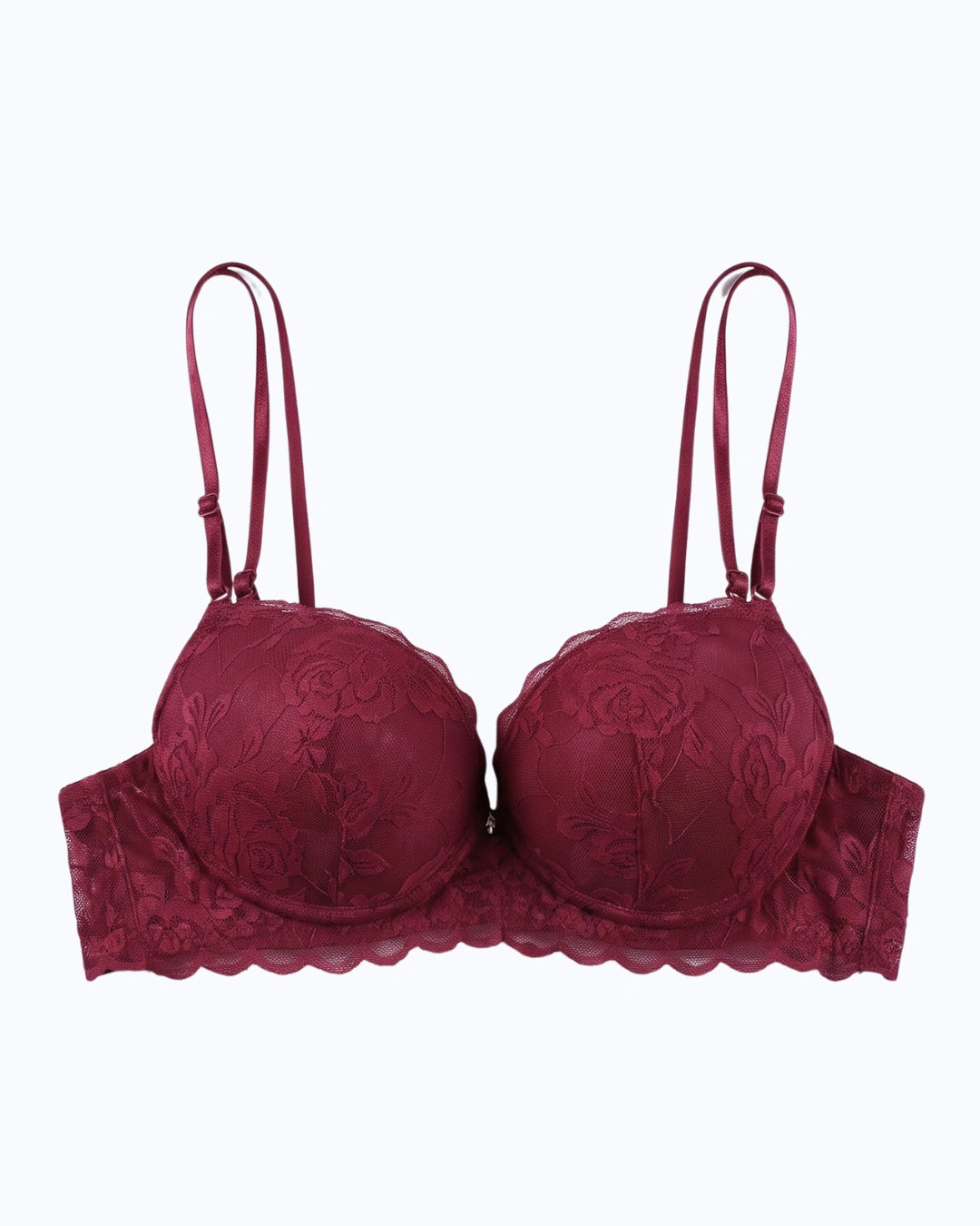Padded Push-up Bra - Rose - Maroon