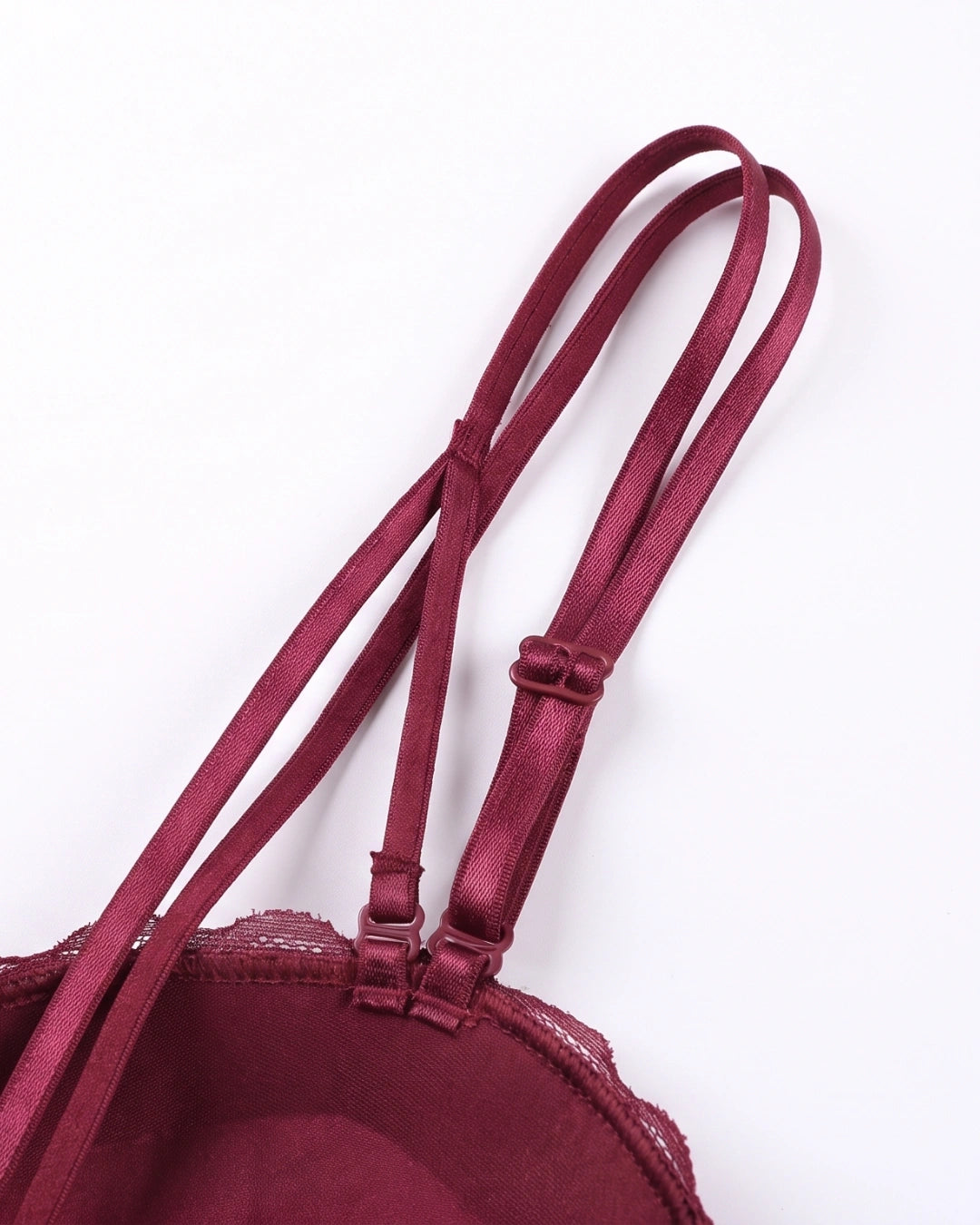 Padded Push-up Bra - Rose - Maroon