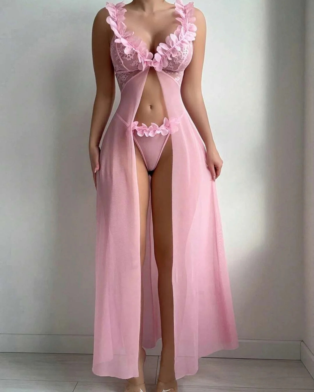 Babydoll Gown Set - Bloomsbury - Pink