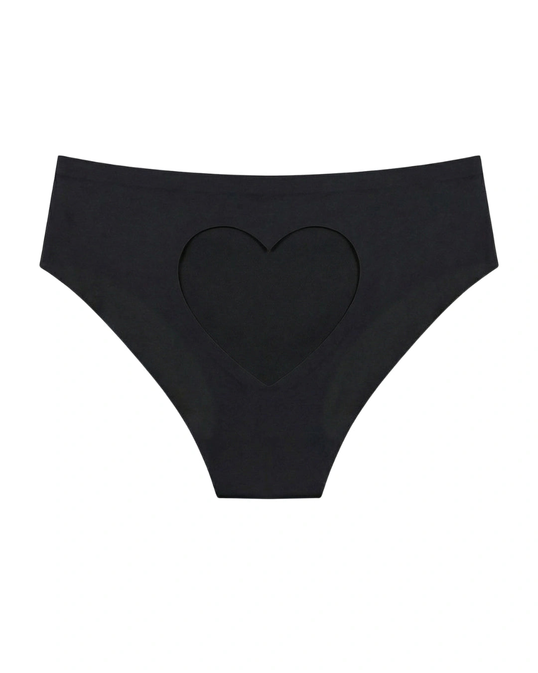 Seamless Bikini Panty - Blush Heart - Black