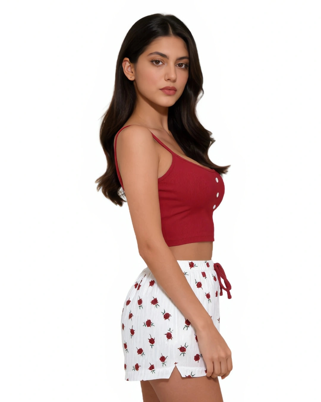Cami Set - Zoey - Maroon