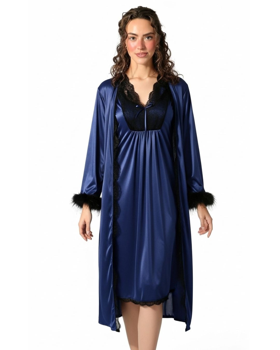 Gown Set - Rivya - Blue