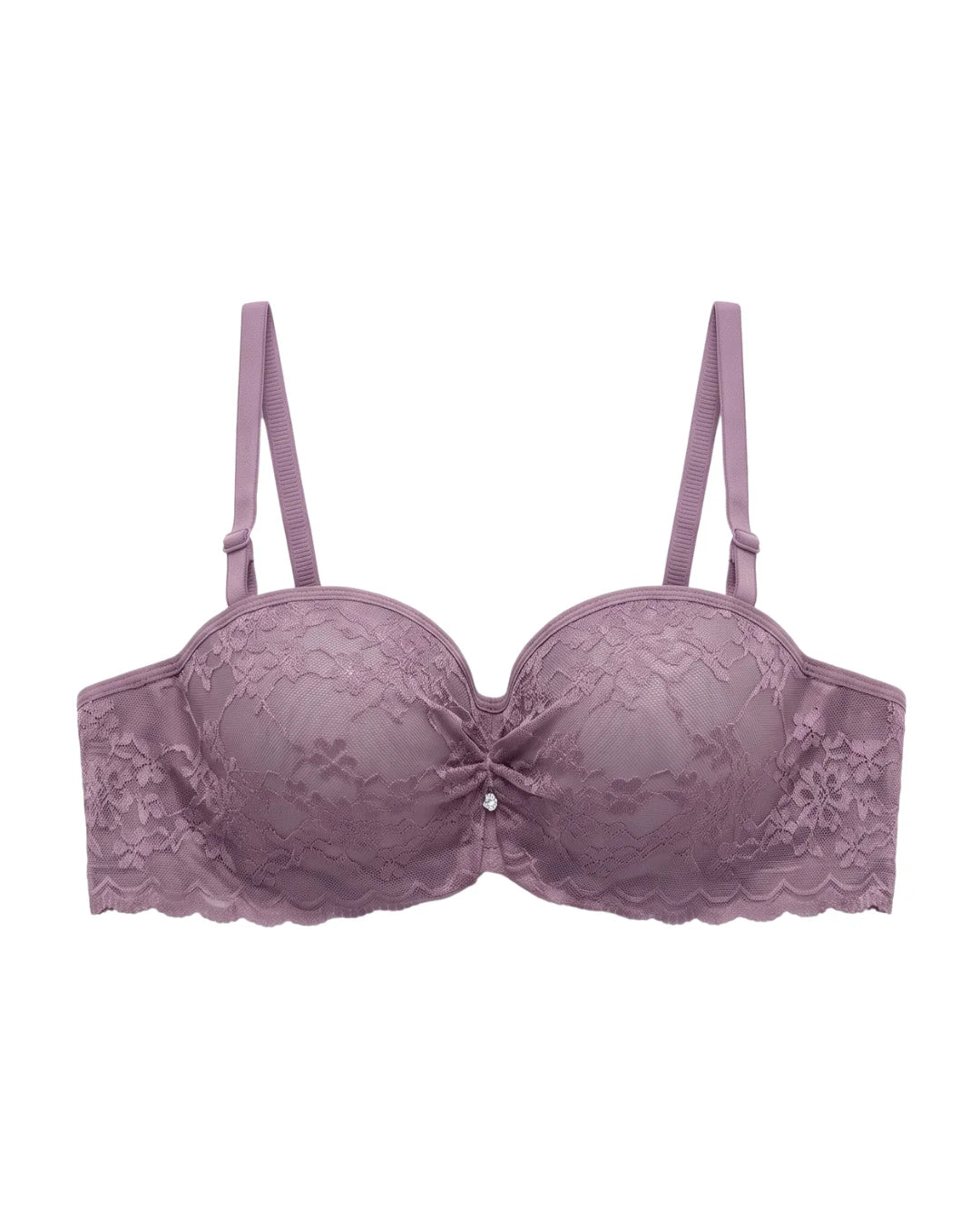 Padded Underwired Push-up Bra - Flowia - Purple