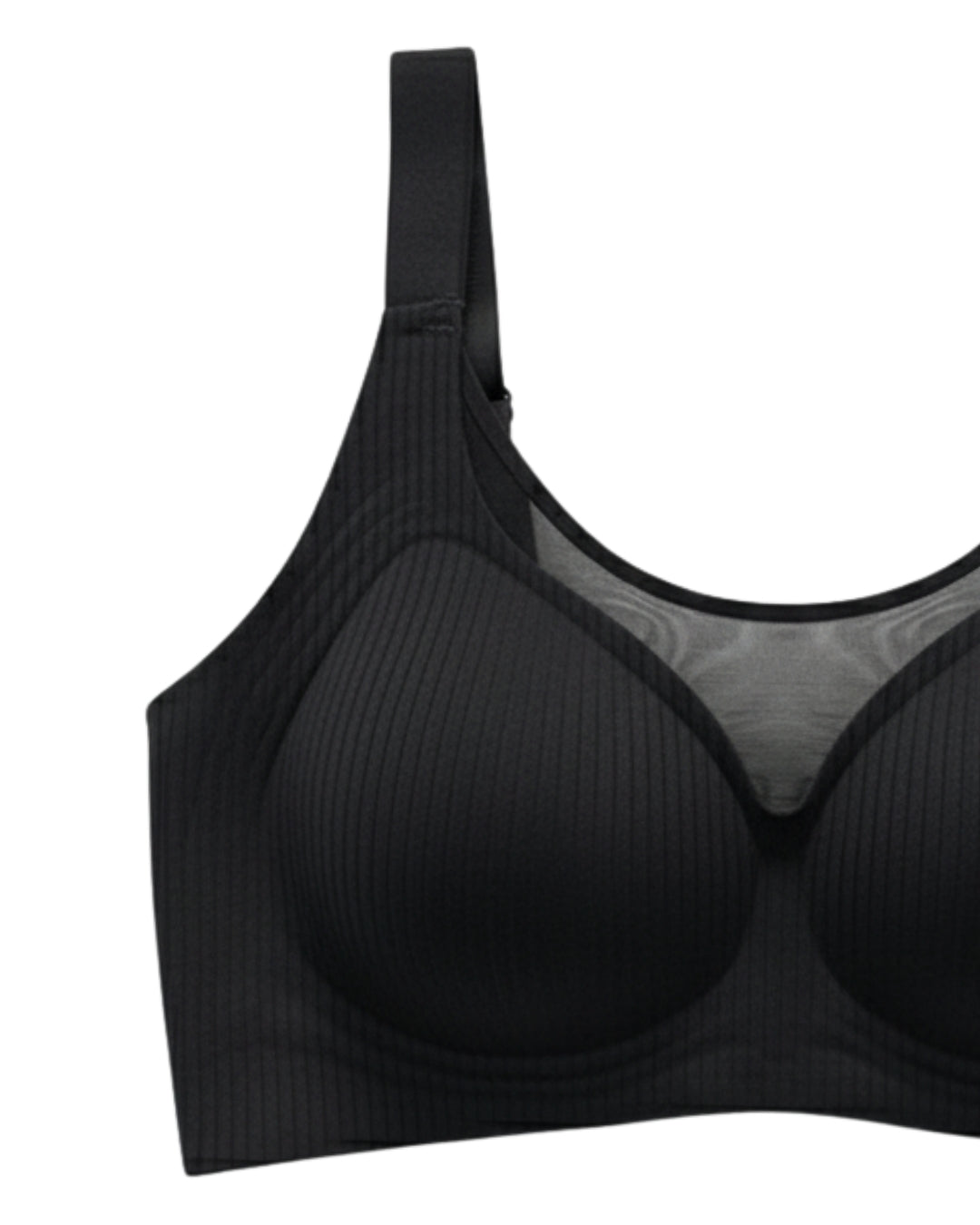 Padded Seamless Ease Bra - Black