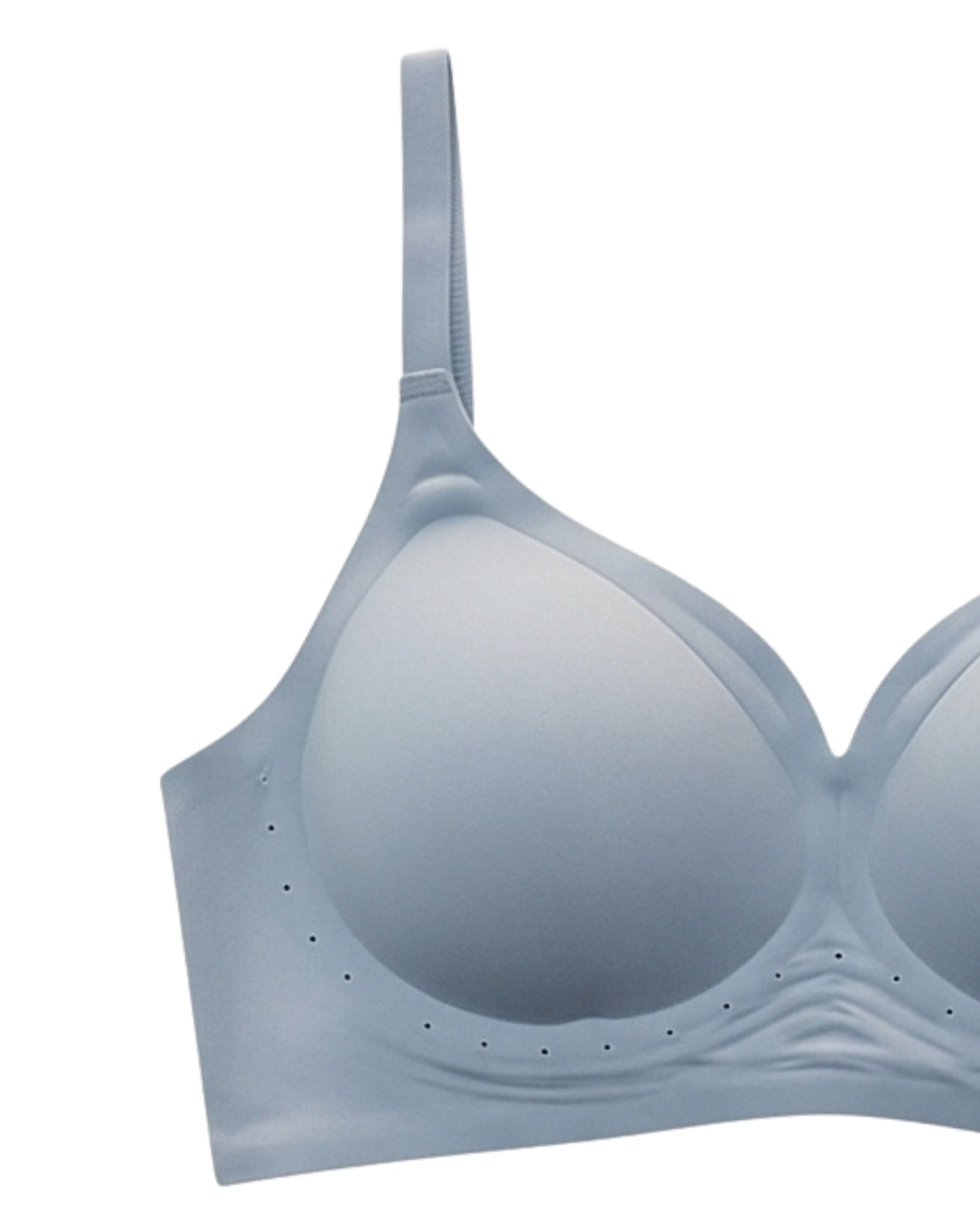 Padded Seamless Soft Bra - Blue