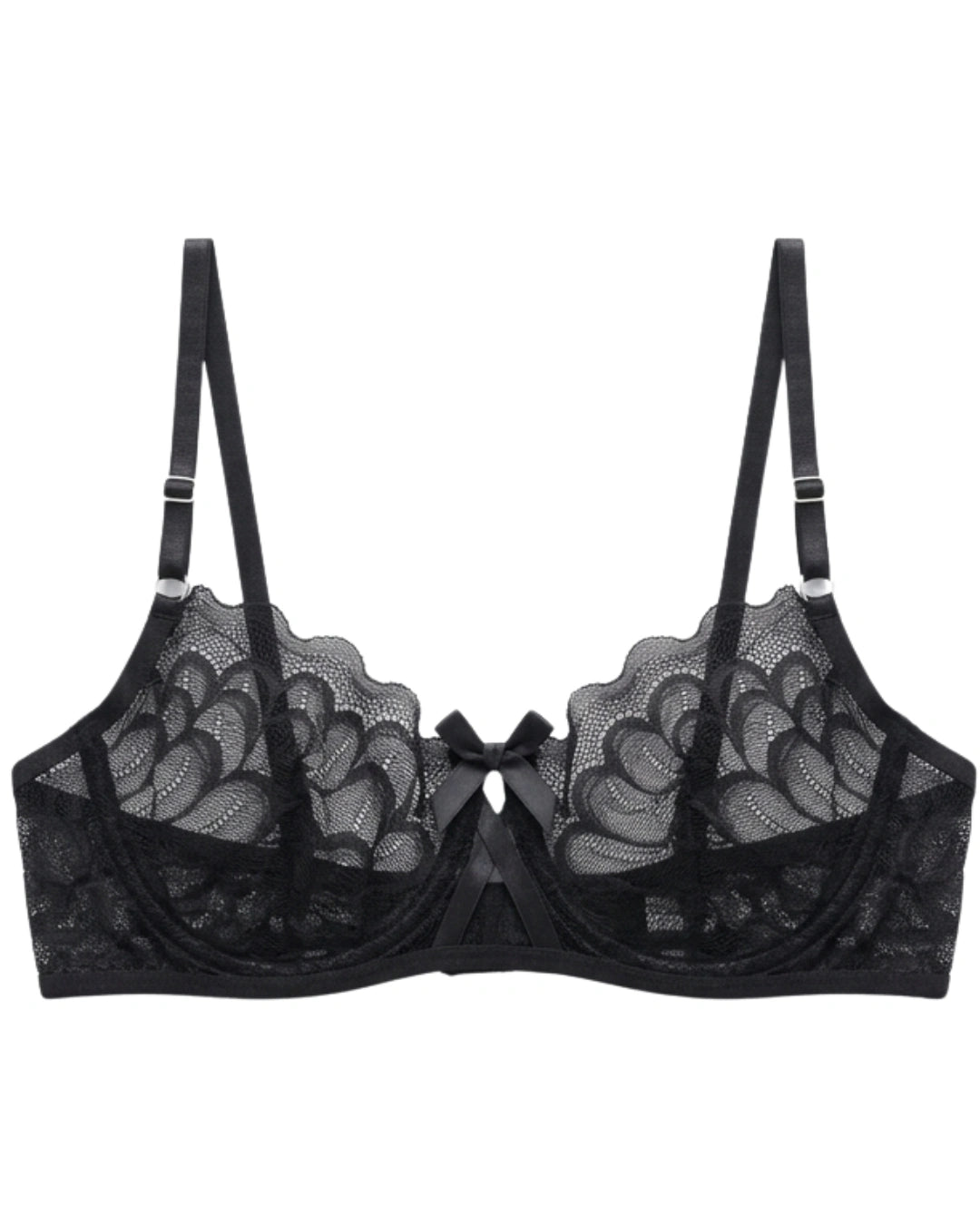 Non Padded Bra Set - Seravine - Black