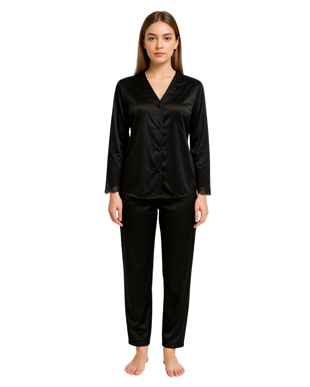 Silk Pajama Suit - Cozy Gaze