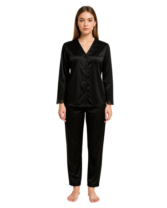 Silk Pajama Suit - Cozy Gaze