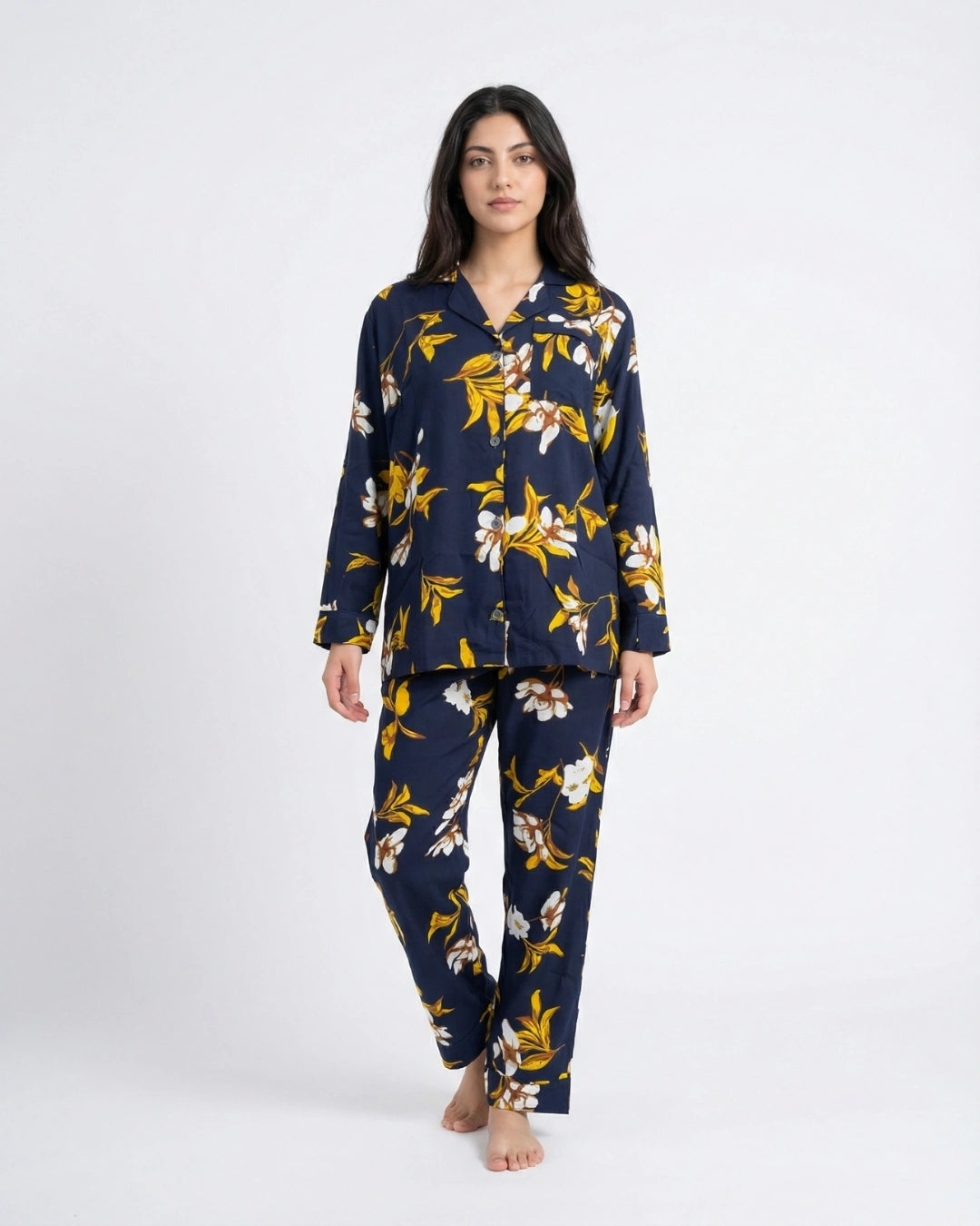 Linen Pajama Suit - Amberleaf