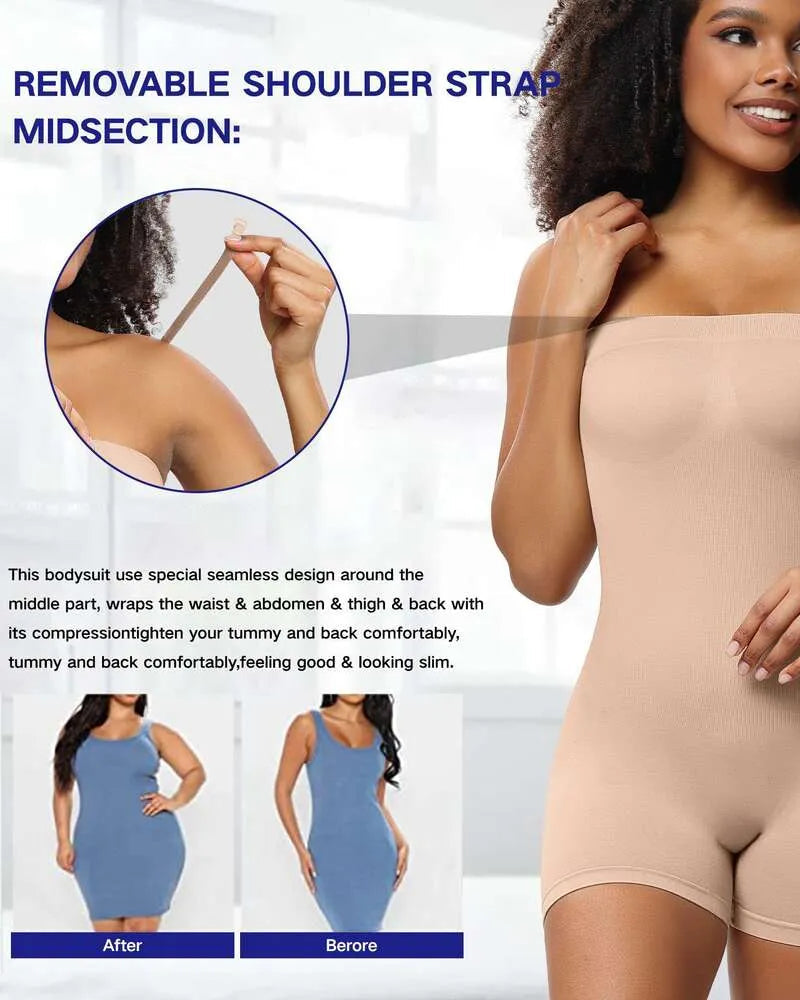 Full Body Strapless Tummy Control Shaper