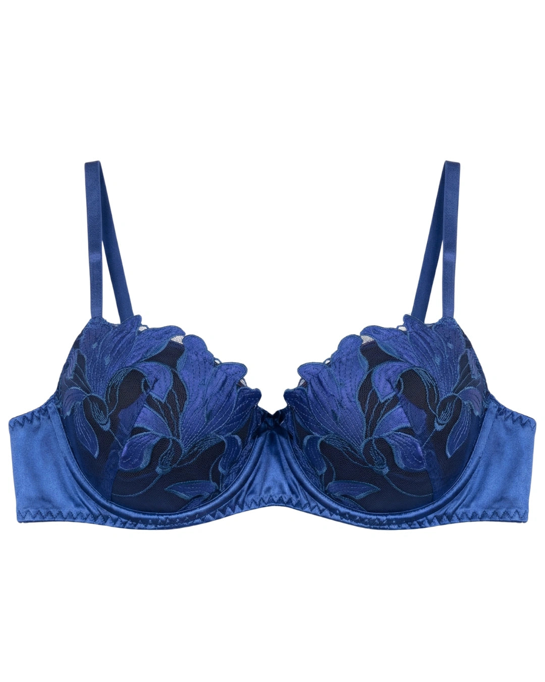 Padded Bra Set - Sapphire Bloom - Blue