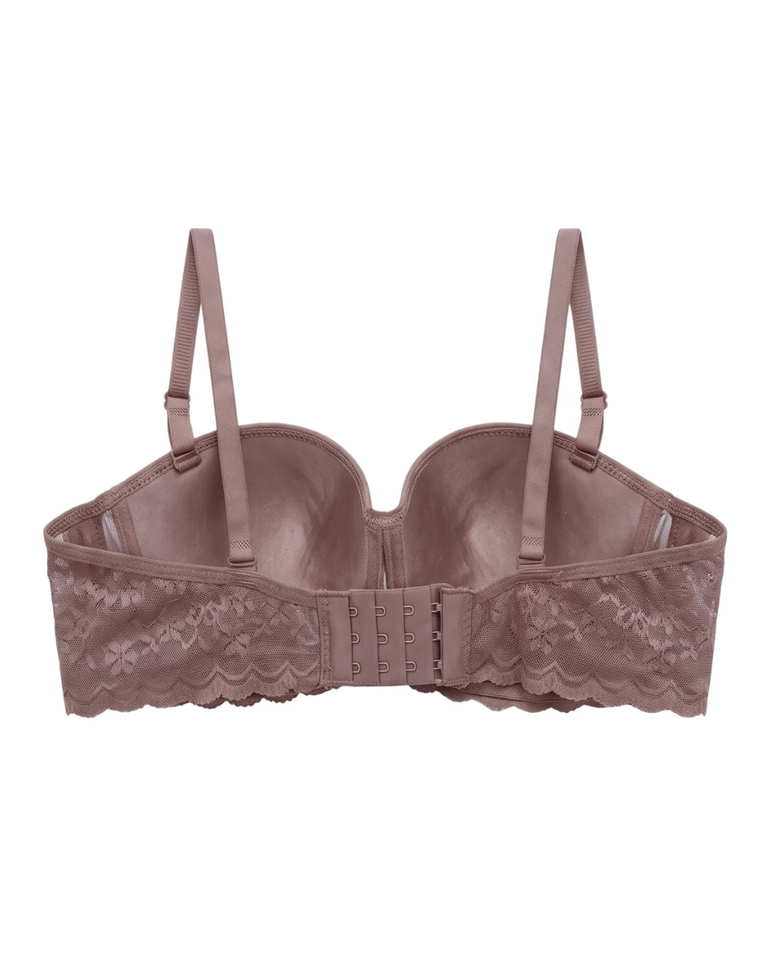 Padded Underwired Push-up Bra - Flowia - Brown