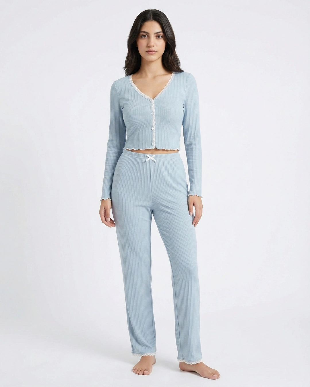 Cotton PJ Set - Mellow - Blue
