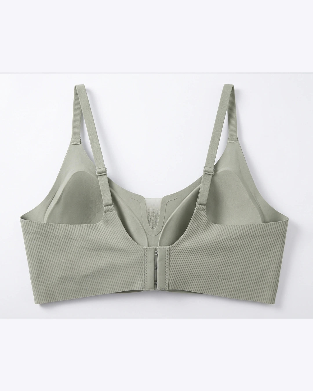 Padded Seamless Curve Bra - Olive Green