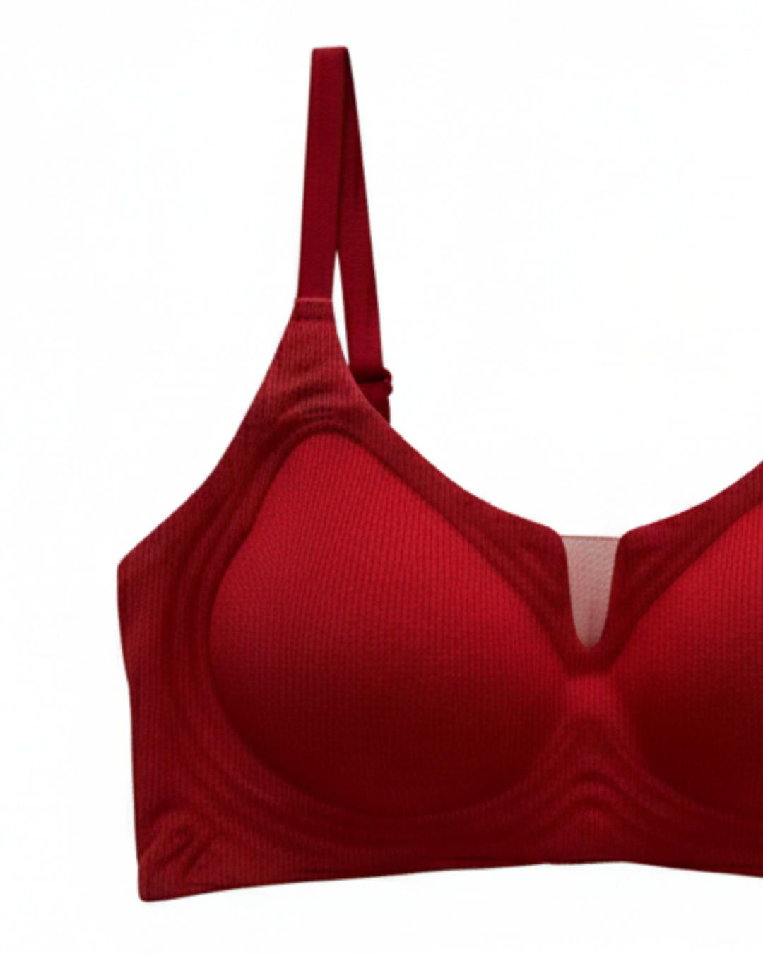 Padded Seamless Curve Bra - Maroon