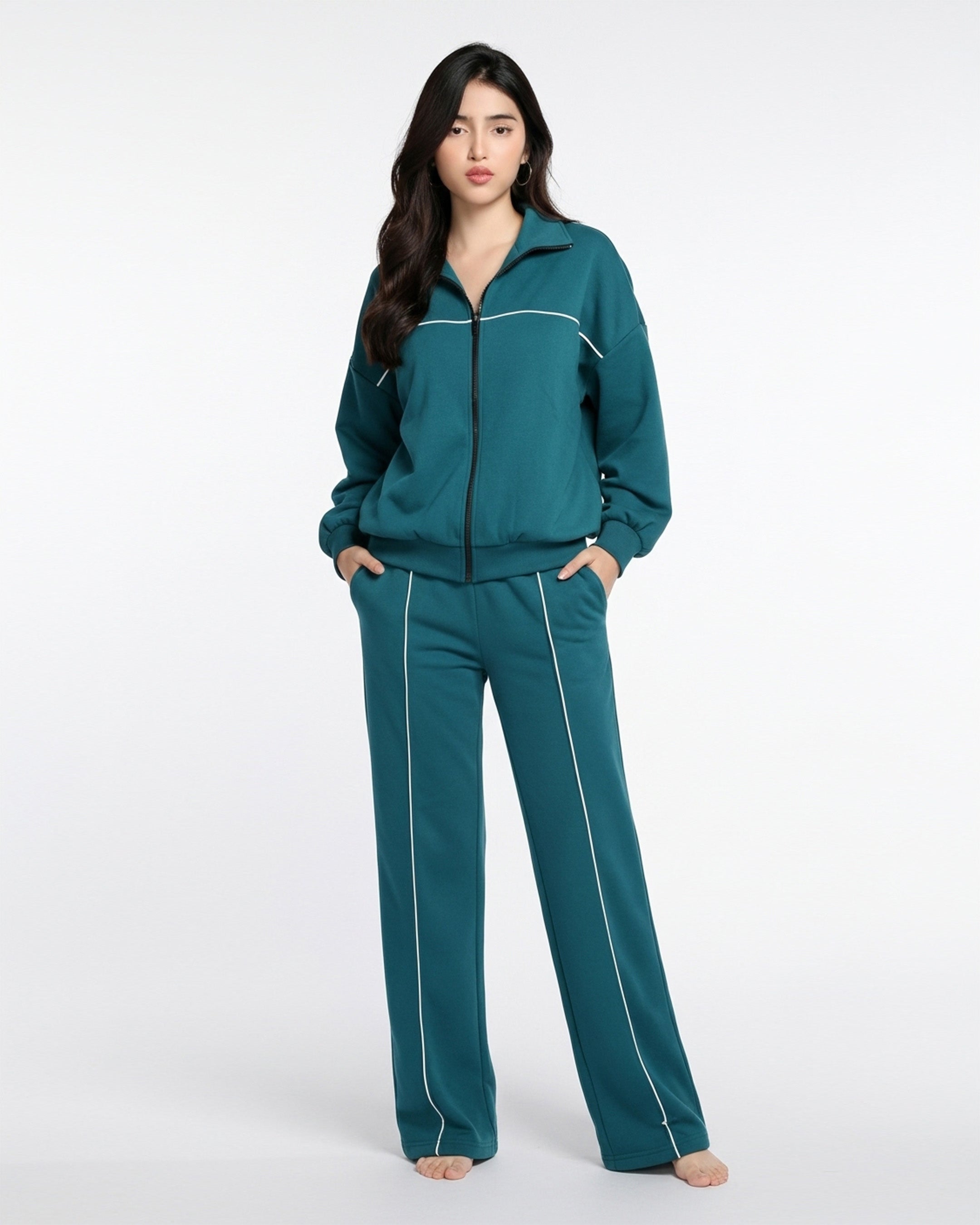 Fleece Tracksuit – Daily Move - Green