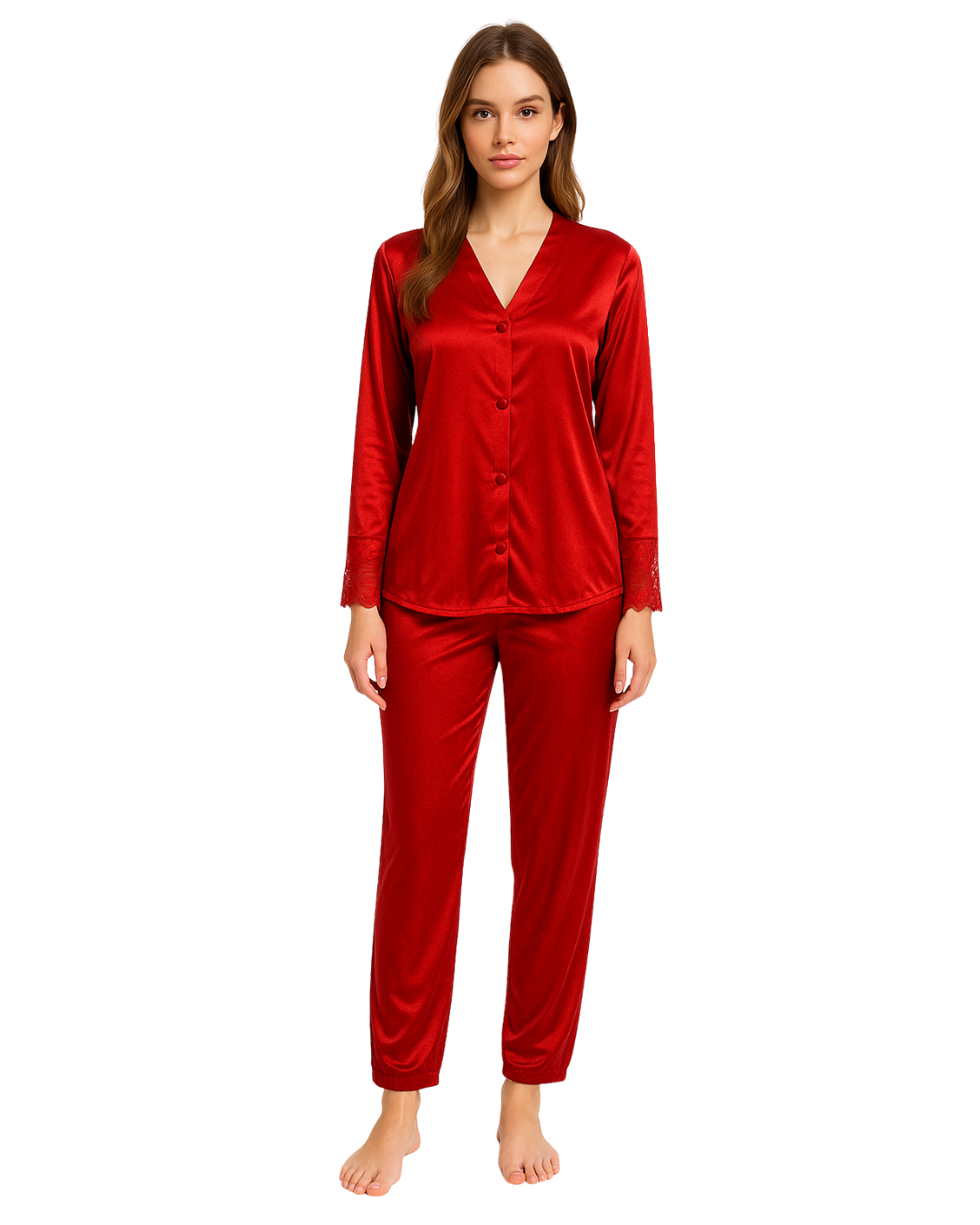 Silk Pajama Suit - Cozy Gaze