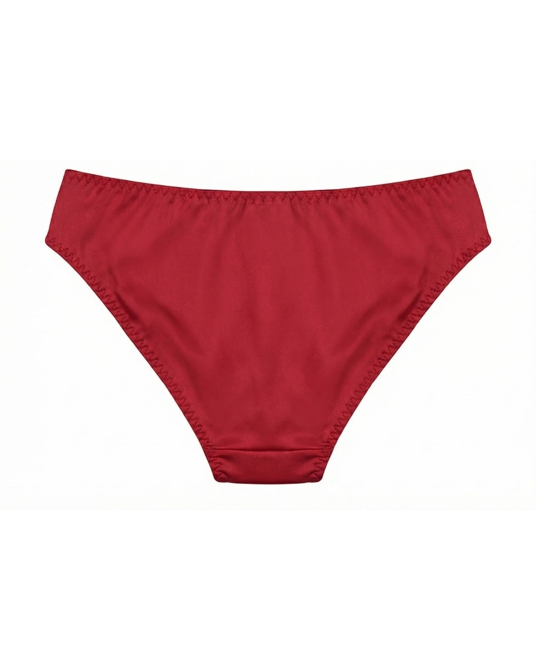 Cotton Bikini - Crimson Lace - Maroon
