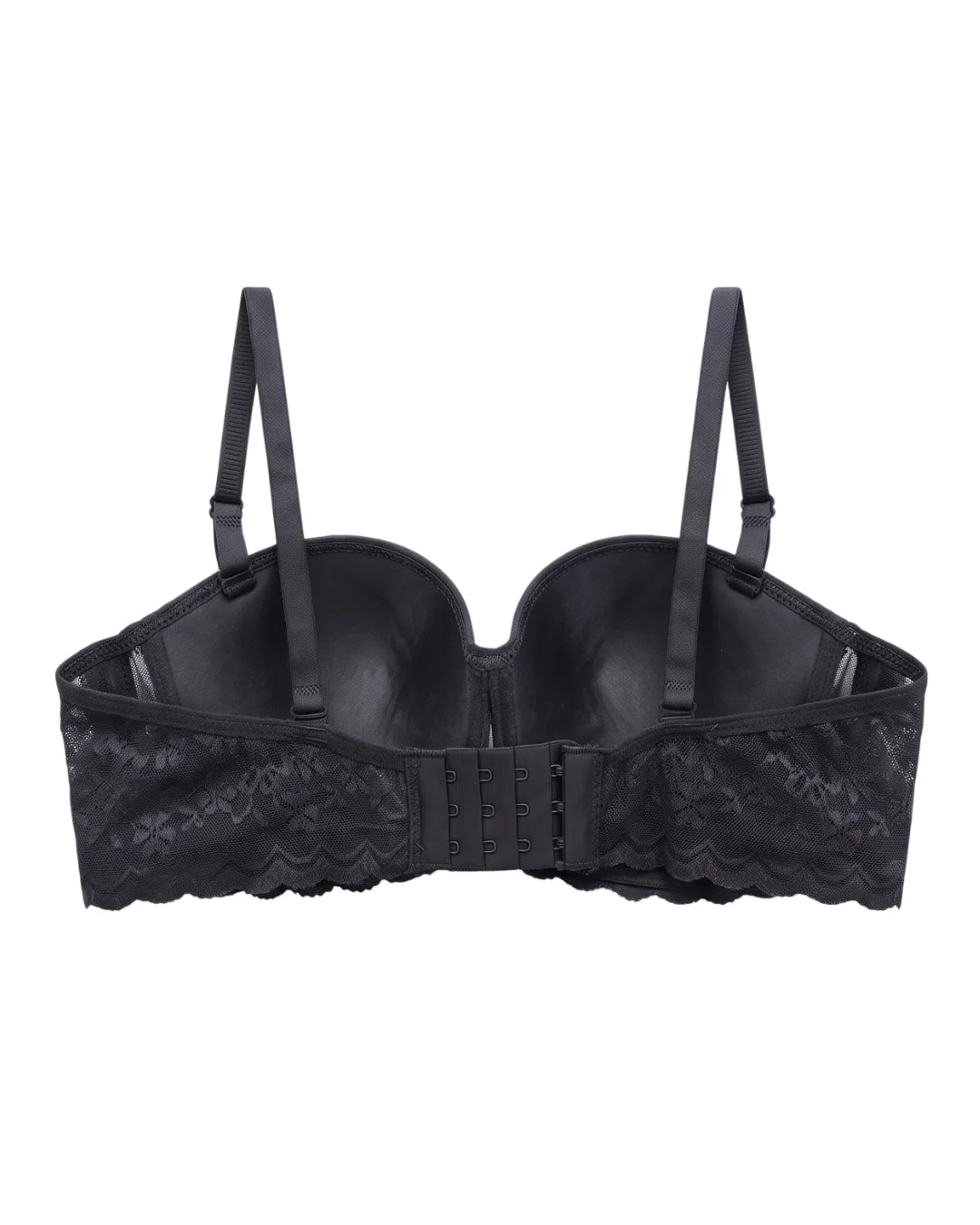 Padded Underwired Push-up Bra - Flowia - Black