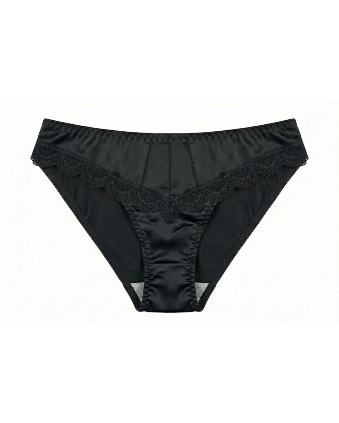 Cotton Bikini - Crimson Lace - Black